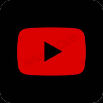 Icônes d'application Youtube esthétiques