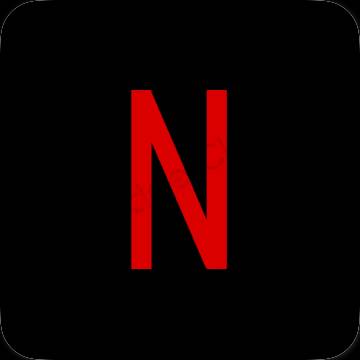 Естетични Netflix икони на приложения