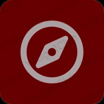 Ästhetisch braun Safari App-Symbole