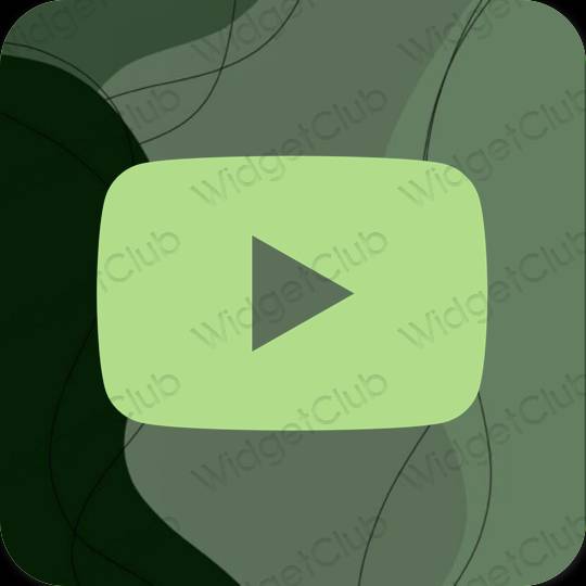 Icônes d'application Youtube esthétiques