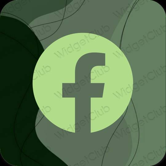 Esthetische Facebook app-pictogrammen