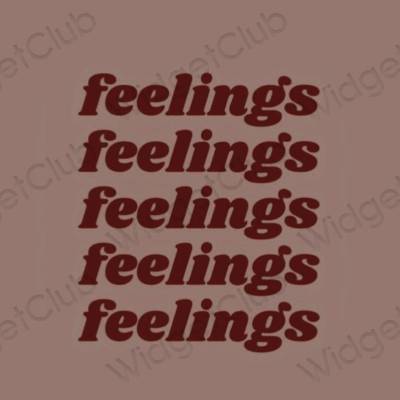 Aesthetic brown SHEIN app icons