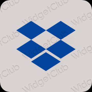 Icônes d'application Dropbox esthétiques