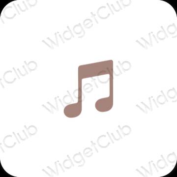 Esthetische Music app-pictogrammen