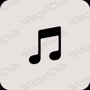 ესთეტიკური Apple Music აპლიკაციის ხატები