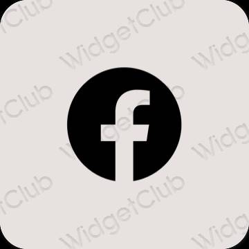 Ästhetische Facebook App-Symbole