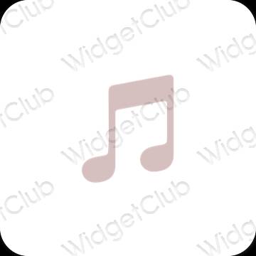 Esthetische Apple Music app-pictogrammen