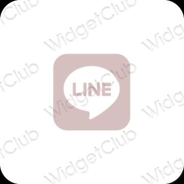 Esthetische LINE app-pictogrammen