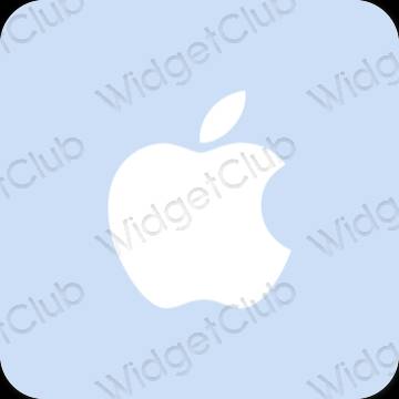 审美的 淡蓝色 Apple Store 应用程序图标