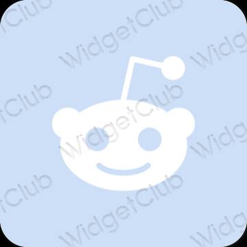 Æstetisk lilla Reddit app ikoner