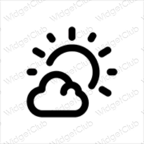 Aesthetic Weather app icons