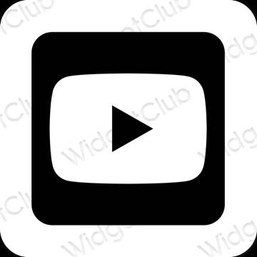 Esthetische Youtube app-pictogrammen