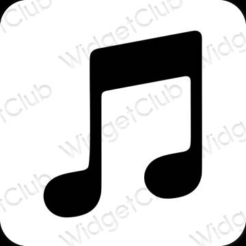 Ästhetische Music App-Symbole