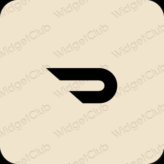 Ästhetisch Beige Doordash App-Symbole