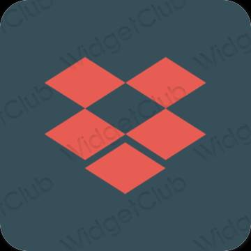Esthetische Dropbox app-pictogrammen