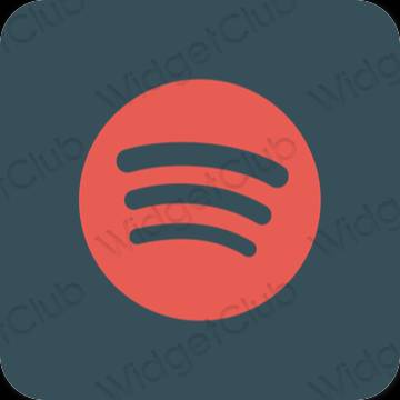 Esthetische Spotify app-pictogrammen