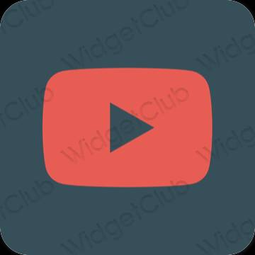 Icônes d'application Youtube esthétiques