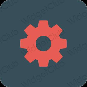 Æstetiske Settings app-ikoner