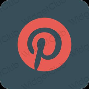 Esthetische Pinterest app-pictogrammen