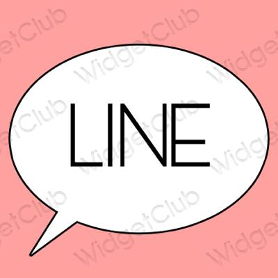 Biểu tượng ứng dụng LINE thẩm mỹ