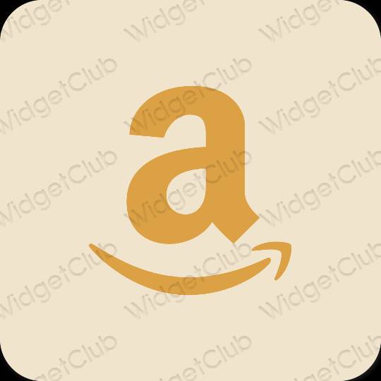 эстетический бежевый Amazon значки приложений