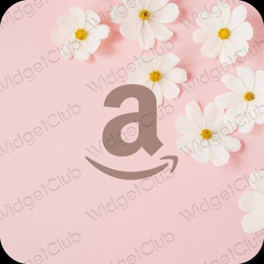Aesthetic brown Amazon app icons
