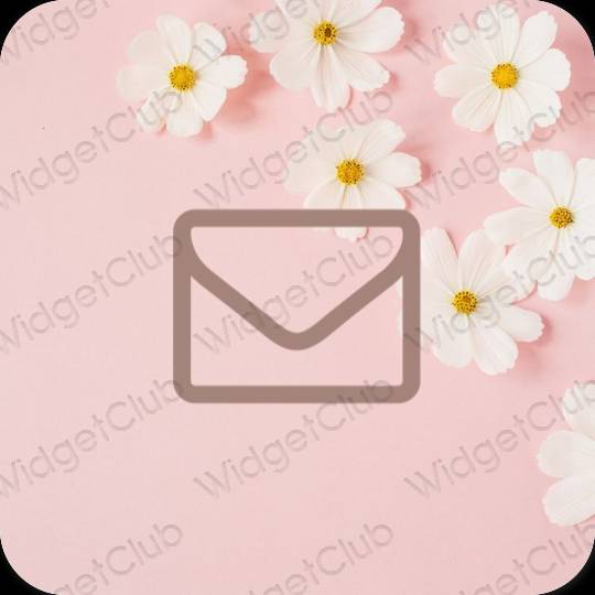 Stijlvol bruin Mail app-pictogrammen