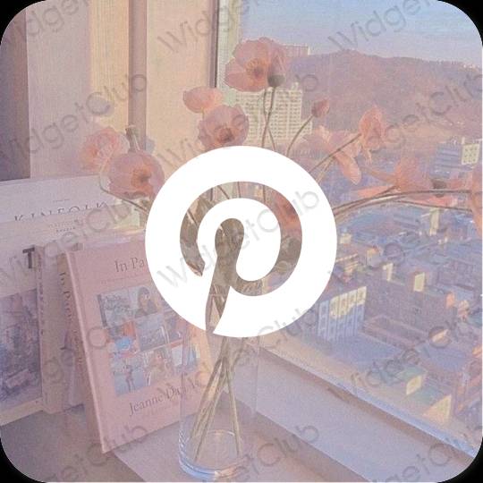 Estetske Pinterest ikone aplikacij