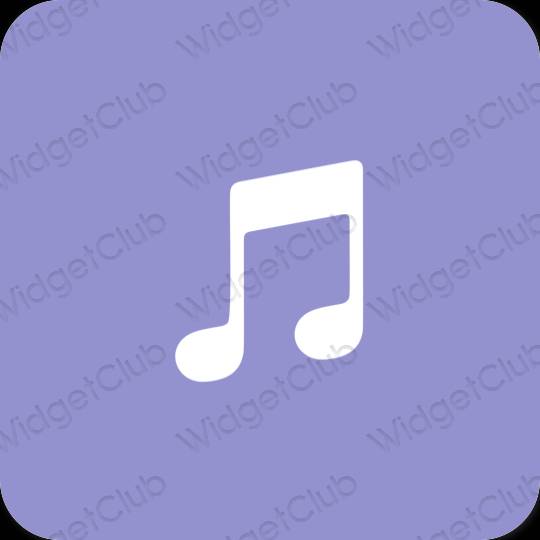 Esthetische Music app-pictogrammen