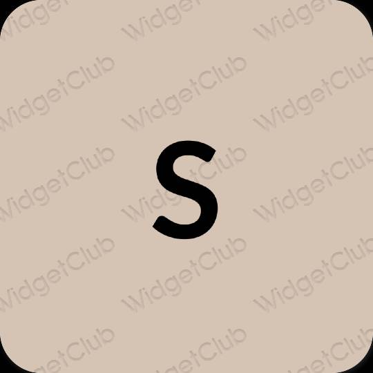 Ästhetisch Beige SHEIN App-Symbole