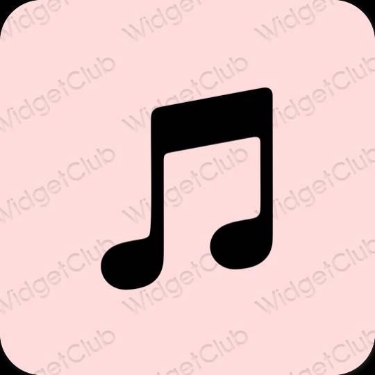 Estetico rosa Music icone dell'app