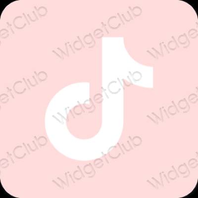 Estetski ružičasta TikTok ikone aplikacija