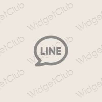 Естетске LINE иконе апликација