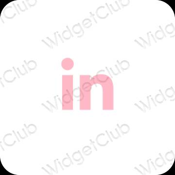ესთეტიკური Linkedin აპლიკაციის ხატები