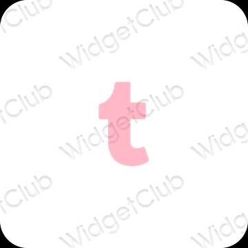 ესთეტიკური Tumblr აპლიკაციის ხატები
