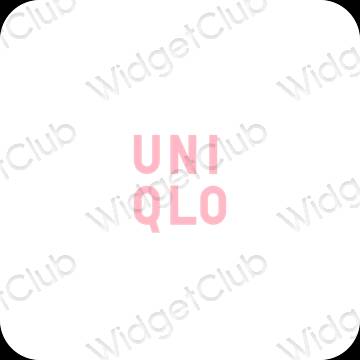 ესთეტიკური UNIQLO აპლიკაციის ხატები