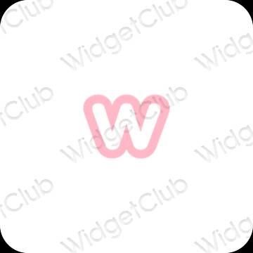 ესთეტიკური Weebly აპლიკაციის ხატები