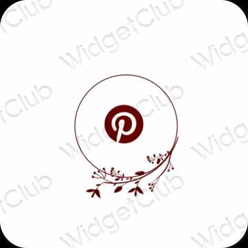 Ästhetische Pinterest App-Symbole