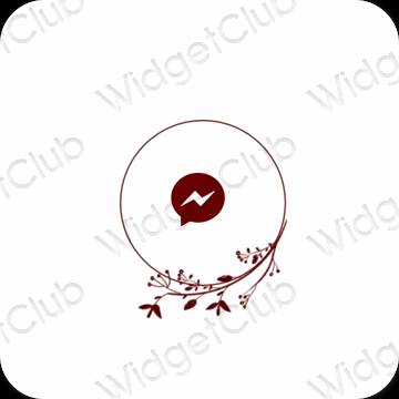 Esthetische Messenger app-pictogrammen