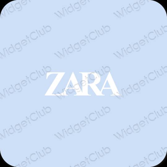 審美的 淡藍色 ZARA 應用程序圖標