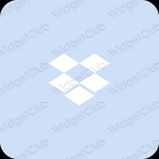 Estetsko vijolična Dropbox ikone aplikacij