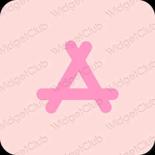 جمالي الوردي الباستيل AppStore أيقونات التطبيق