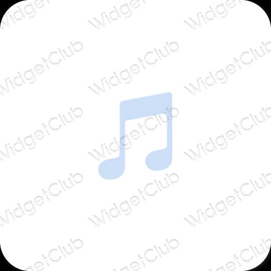 نمادهای برنامه زیباشناسی Apple Music