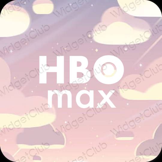 审美的 浅褐色的 HBO MAX 应用程序图标
