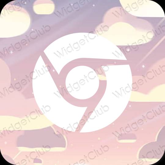 Aesthetic Chrome app icons