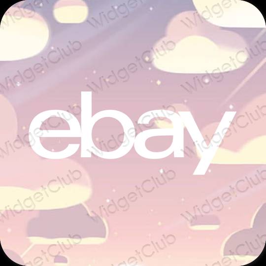 Estetisk beige eBay app ikoner