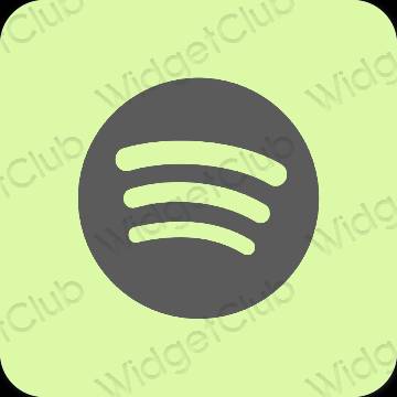 نمادهای برنامه زیباشناسی Spotify