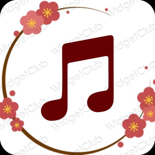 Biểu tượng ứng dụng Apple Music thẩm mỹ