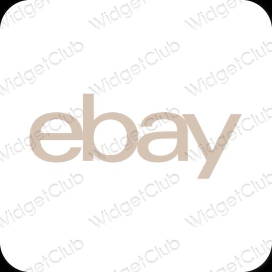 Esthetische eBay app-pictogrammen