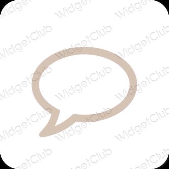 Esthetische Messenger app-pictogrammen